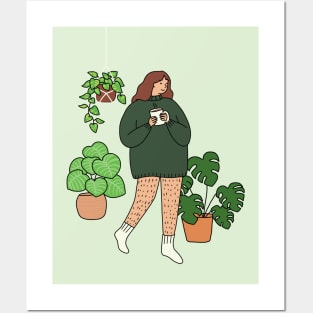 Coffee and plants, no pants Posters and Art